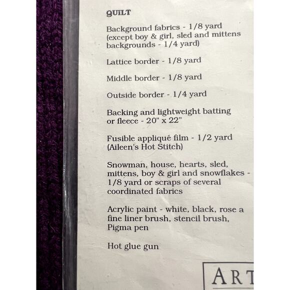 quilt pattern mini quilt blocks seasons of the heart winter quilt and tree - Picture 6 of 7